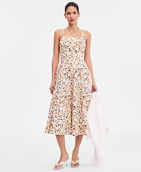 I.n.c. International Concepts Women's Sleeveless Seamed Midi Dress, Macy's Exclusive