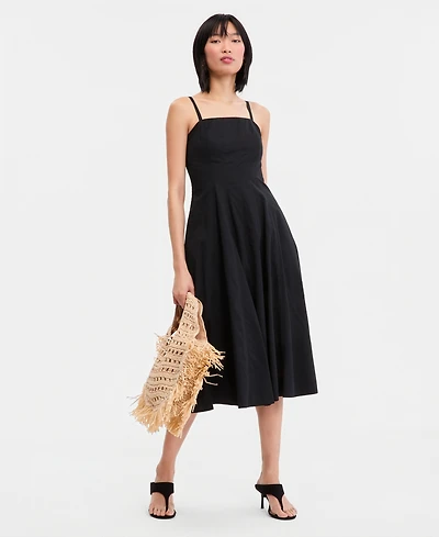 I.n.c. International Concepts Women's Sleeveless Seamed Midi Dress, Macy's Exclusive
