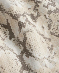 I.n.c. International Concepts Women's Short-Sleeve Snake Print Belted Jumpsuit, Macy's Exclusive