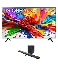 Lg 65QNED92AUA 65 Inch 4K QNED Mini Led evo Ai Smart Tv with a Jbl Bar-700-MK2 Soundbar (2025)