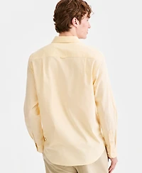 Club Room Men's Solid Stretch Oxford Cotton Shirt, Created for Macy's