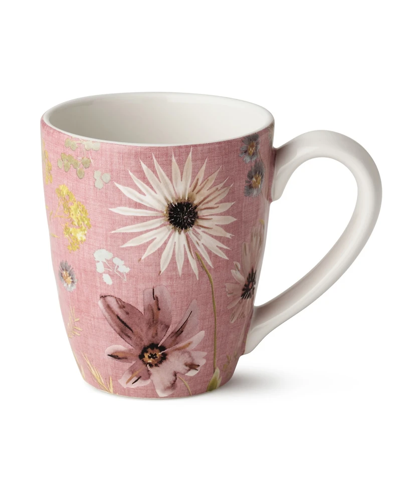 Certified International Wildflowers Assorted Mugs, Set of 4