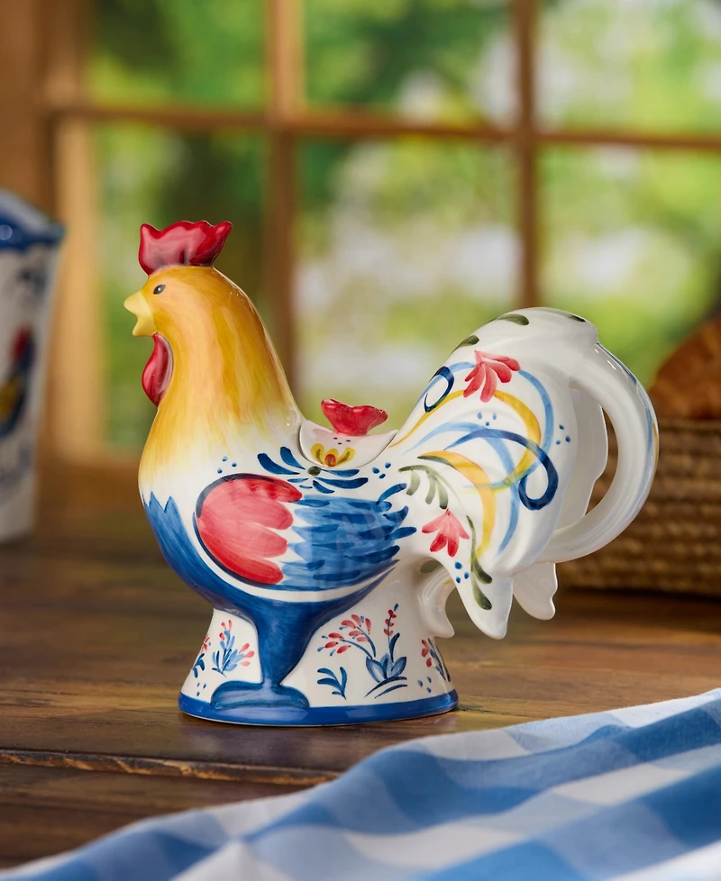 Certified International French Rooster Teapot