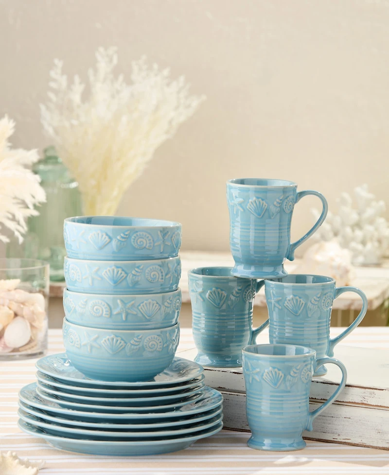 Certified International Coastline 16-Pc. Dinnerware Set, Service for 4