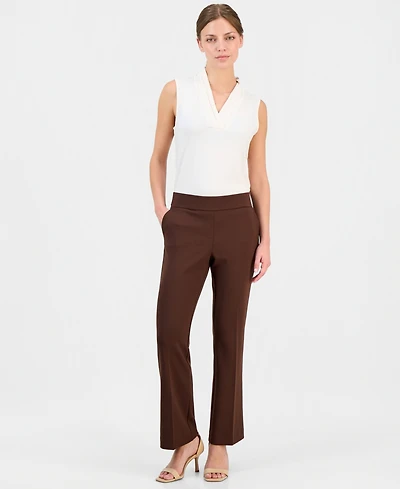 Anne Klein Essentials Petite Pull-On Knit Trousers