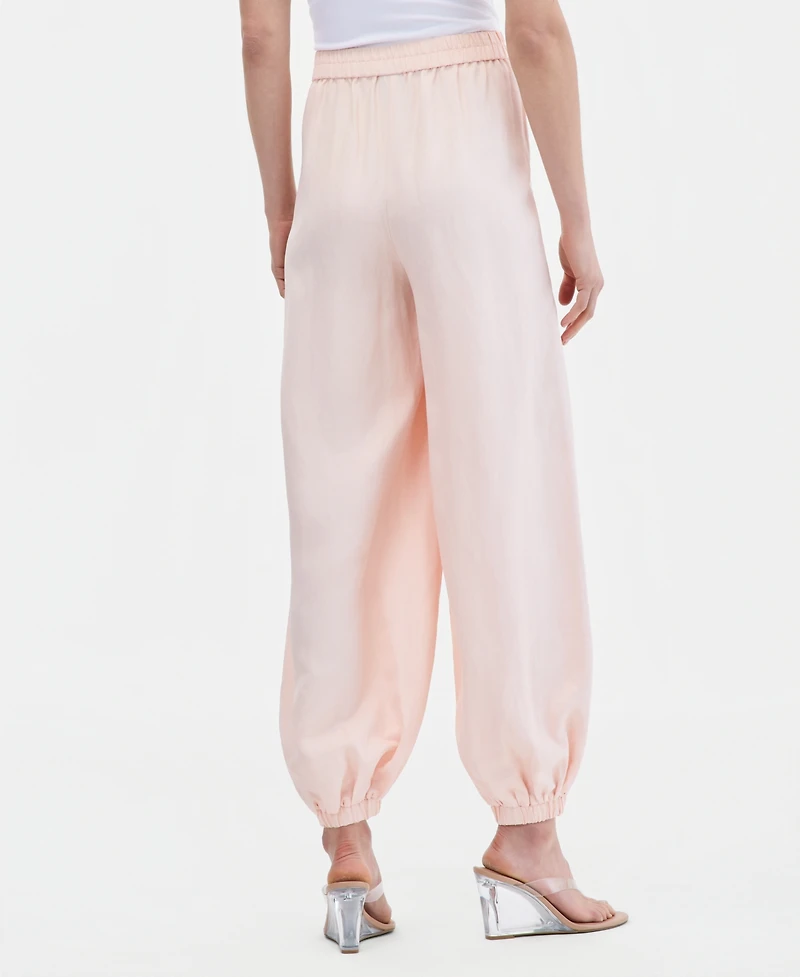 I.n.c. International Concepts Women's Linen-Blend Pull-On Bubble Pants, Macy's Exclusive