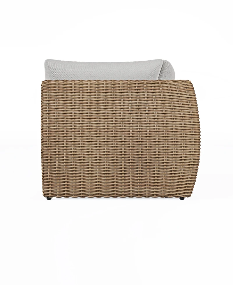 Sculptura 36" Aluminum Outdoor Corner Club Chair, Created for Macy's