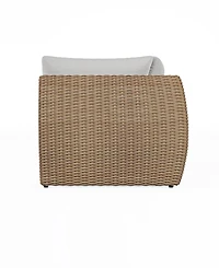 Sculptura 36" Aluminum Outdoor Corner Club Chair, Created for Macy's