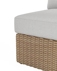 Sculptura 30" Aluminum Outdoor Armless Club Chair, Created for Macy's