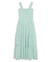 Speechless Girls' 7-14 Smocked Tiered Square Neck Dress