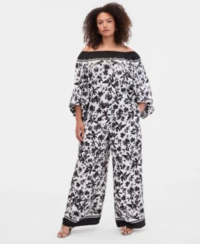 I.N.C. International Concepts Plus Size Off The Shoulder Top Wide Leg Pants Macys Exclusive