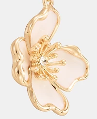 Anne Klein Textured Flower Drop Earrings