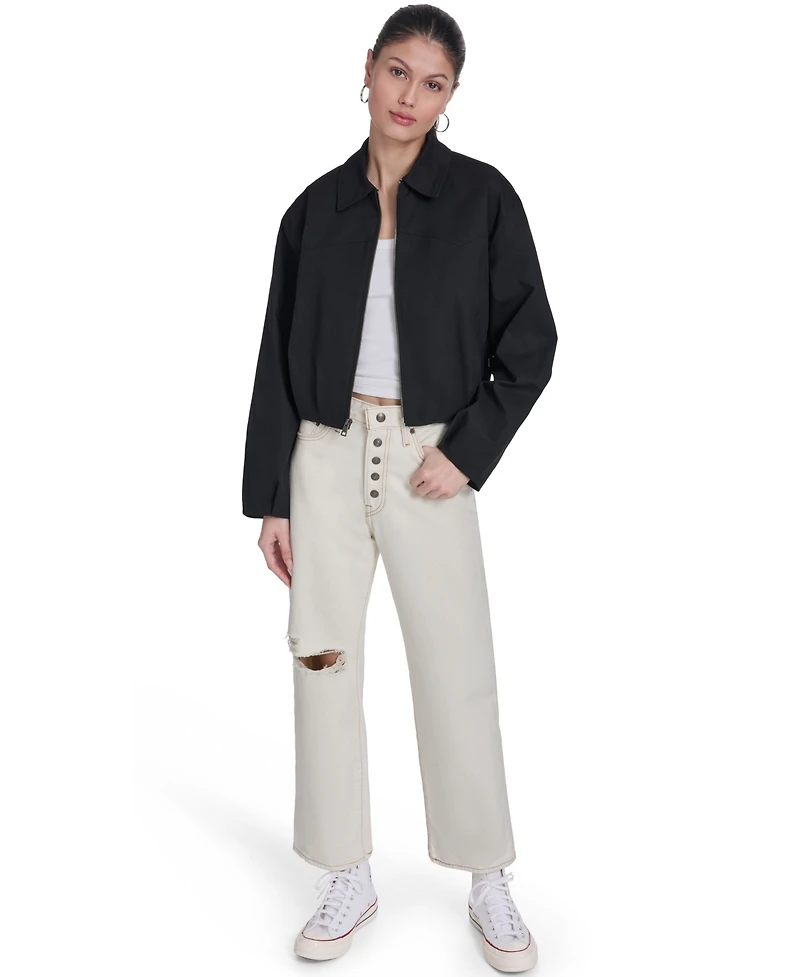 Levi's Women's Bubble Hem Collared Bomber Jacket