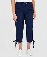 Style & Co Petite Cropped Tie-Hem Pants, Macy's Exclusive