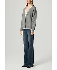 Nocturne Women's Crystal-Button V-Neck Cardigan