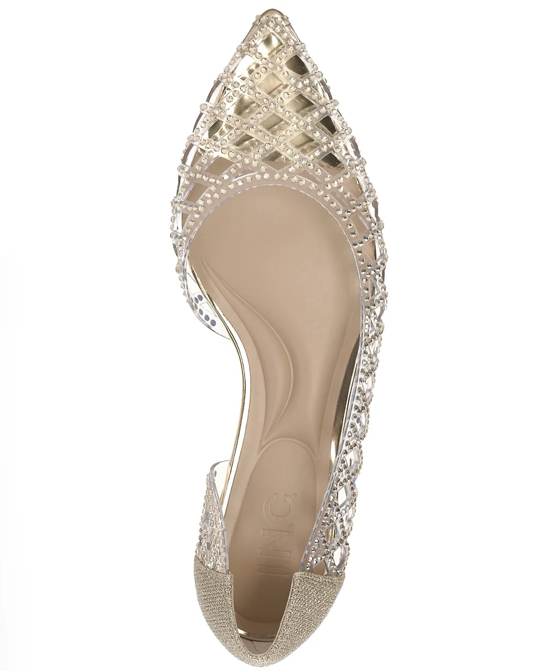 I.n.c. International Concepts Women's Embroidered Pointed-Toe Flats, Macy's Exclusive