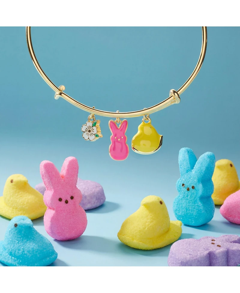 Alex and Ani Peeps Chick and Bunny Multi Charm Bangle Bracelet