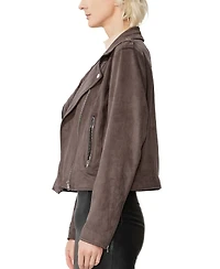 kimi + kai Women's Faux Suede Moto Jacket