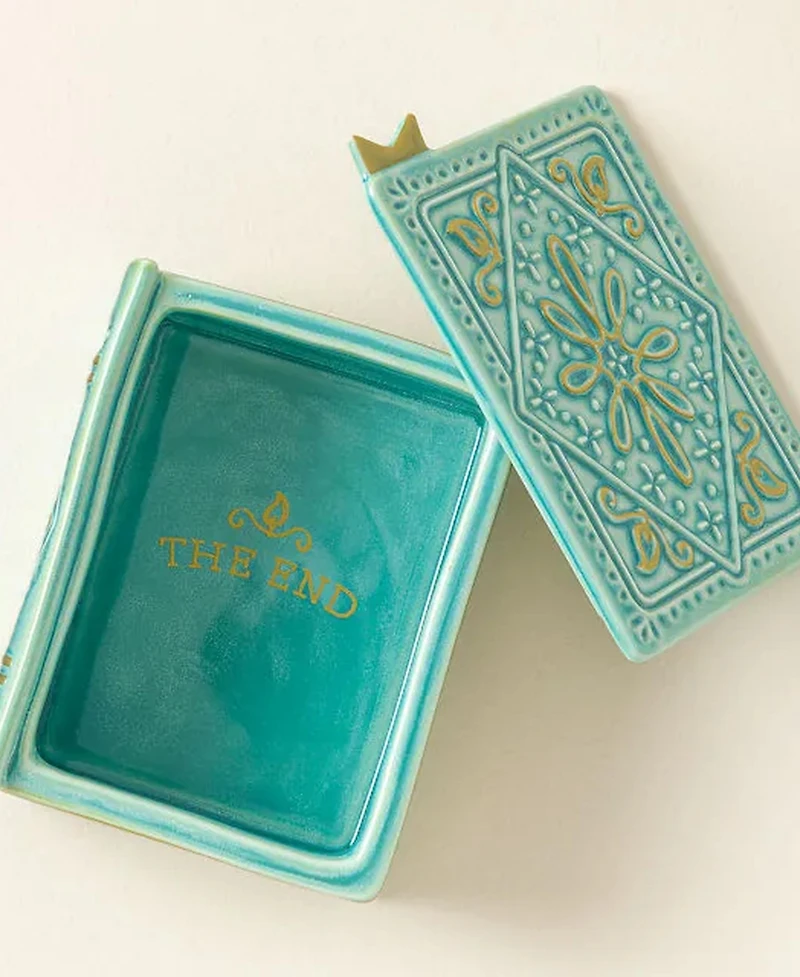 Uncommon Goods A Light Read Porcelain Book Candle, 9 Oz