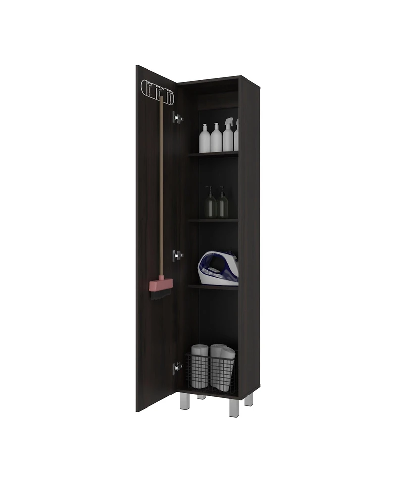 Fm Furniture Vegas Storage Cabinet for Laundry Room with Fixed Shelves