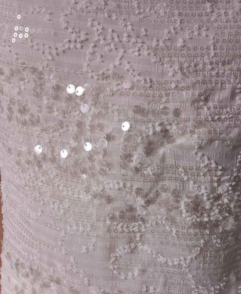 Donna Karan New York Women's Sequin Gathered Shoulder Blouse