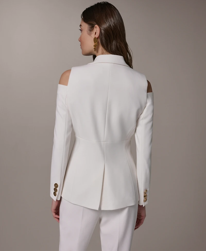 Donna Karan New York Women's Cold Shoulder Blazer