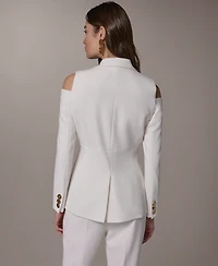 Donna Karan New York Women's Cold Shoulder Blazer
