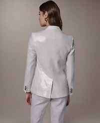 Donna Karan New York Women's One-Button Peak Lapel Blazer