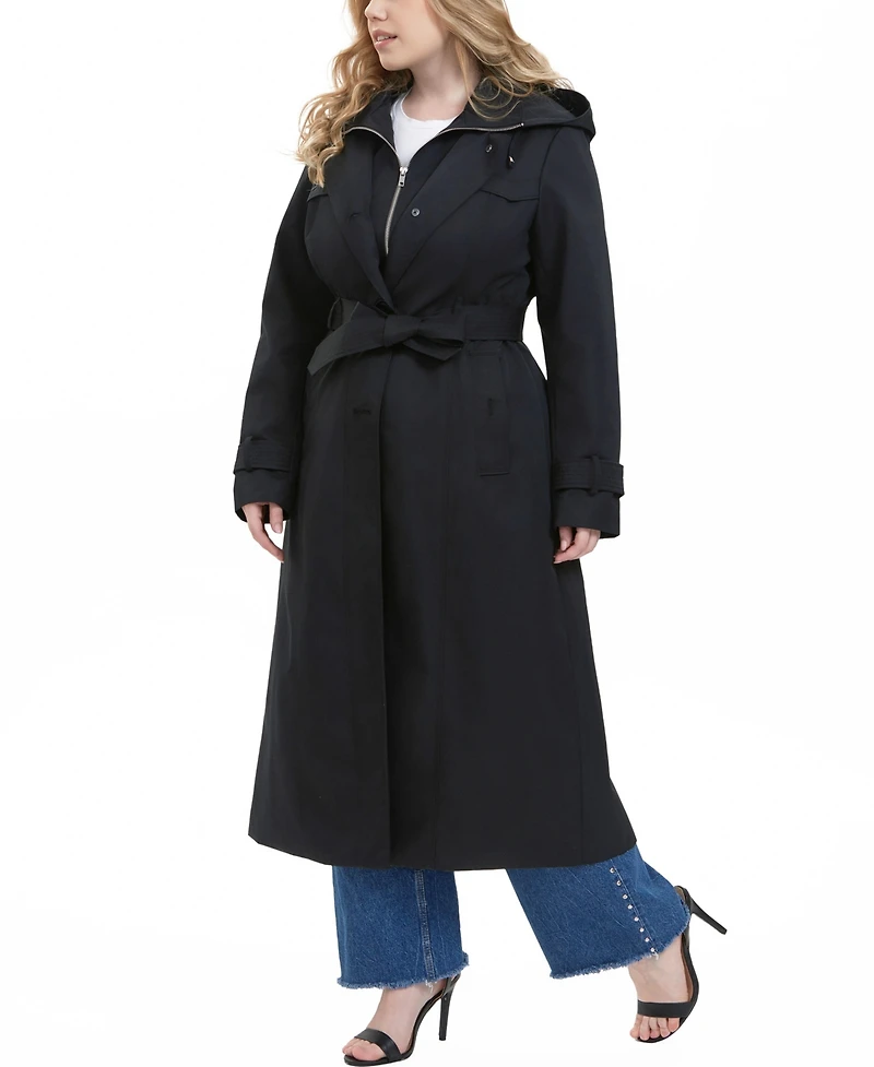 Bgsd Plus Hooded Water-Resistant Trench Coat