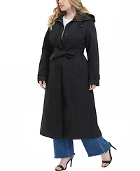 Bgsd Plus Hooded Water-Resistant Trench Coat