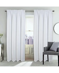Rt Designers Collection 100% Polyester Twilight Blackout Rod Pocket Curtain Panel 54" x 84"