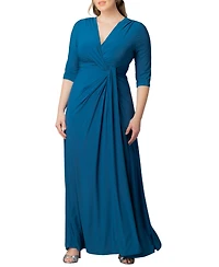 Kiyonna Women's Plus Evening Romance Long Gown