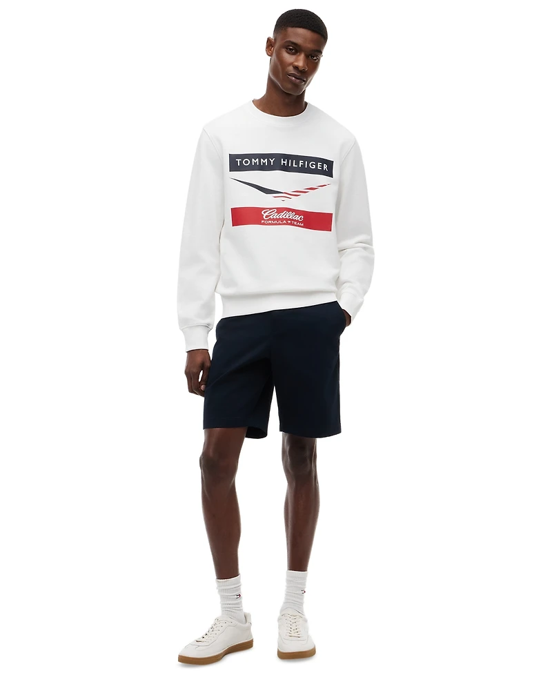 Tommy Hilfiger Men's Chevron Logo Crewneck Sweatshirt
