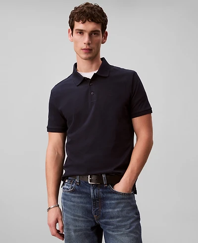 Calvin Klein Men's Short Sleeve Solid Polo Shirt
