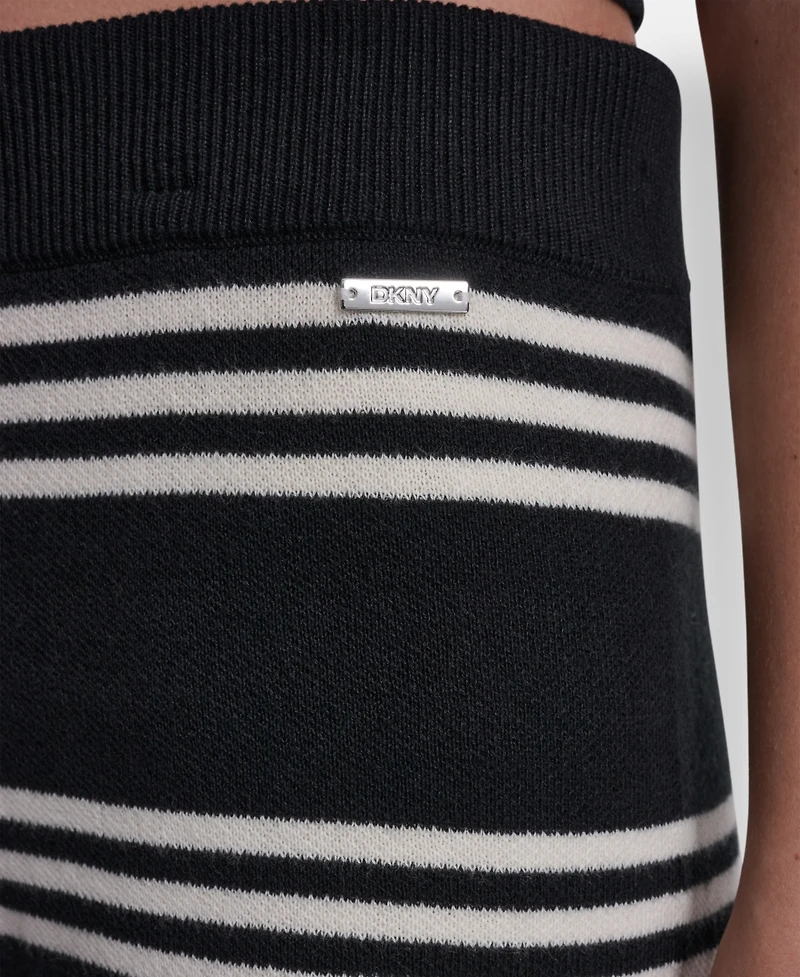 Dkny Jeans Women's Striped Sweater Shorts