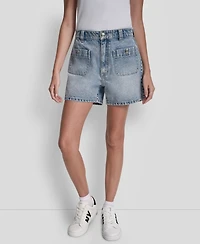 Dkny Jeans Women's High-Rise A-Line Shorts
