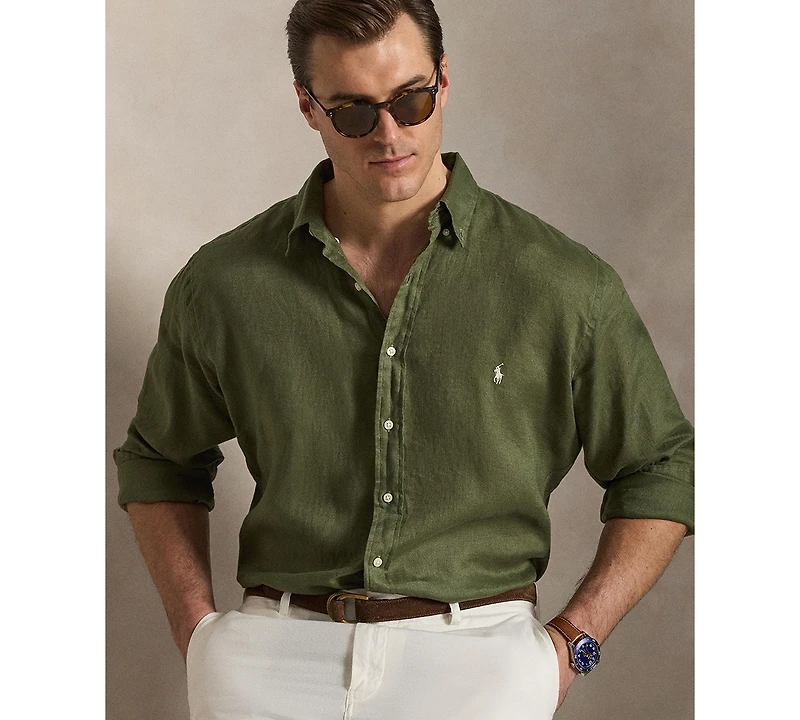 Polo Ralph Lauren Men's Big & Tall Linen Shirt