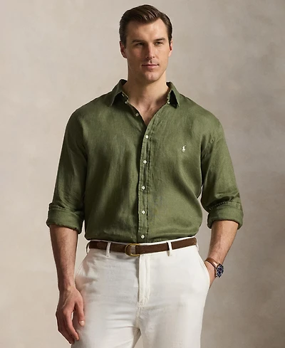 Polo Ralph Lauren Men's Big & Tall Linen Shirt