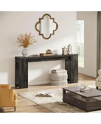 Tribesigns 70.9-Inch Extra Long Console Table, Farmhouse Wood Sofa Table Behind Couch, Narrow Entryway Accent for Living Room