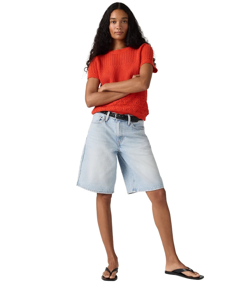 Levi's Women's Mid Rise Baggy Shorts