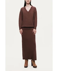 Nocturne Women's Embellished V-Neck Knit Sweater