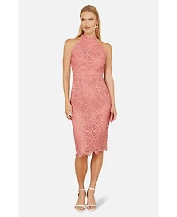 Yumi Women's Lace Halter Neck Dress