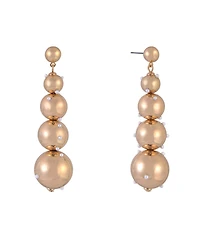 Laundry by Shelli Segal Graduated Ball Linear Earrings