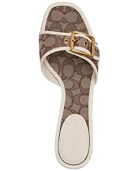 Coach Women's Margot Signature Jacquard Slip-On Sandals