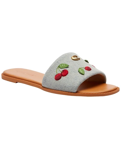 Coach Women's Holly Cherries Slip-On Sandals