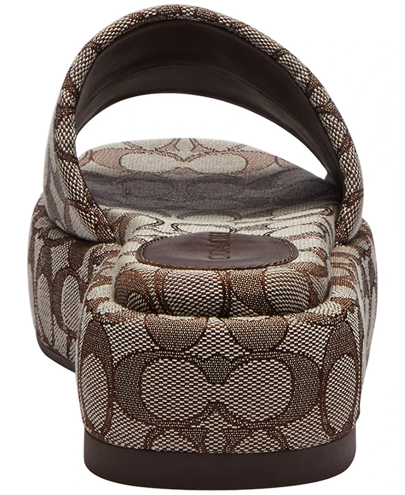 Coach Women's Sculpted C Platform Slide Sandals