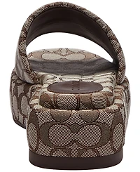 Coach Women's Sculpted C Platform Slide Sandals
