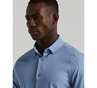 Perry Ellis Men's Slim-Fit Stretch Solid Button-Down Twill Shirt