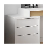 Nexera Desk and 3-Drawer Filling Cabinet