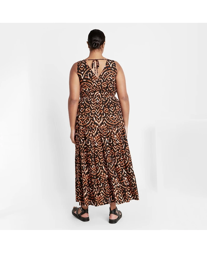 City Chic Women's Amara Print Maxi Dress